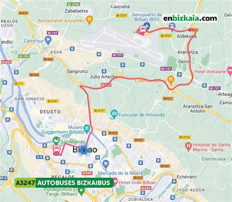 Horario de Autobús BIZKAIBUS de Bilbao a Bakio